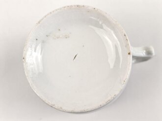 1.Weltkrieg, Porzellantasse mit Motiv " In grosser Zeit Kriegsjahr 1917 " Höhe 7,5cm