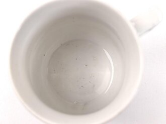1.Weltkrieg, Porzellantasse mit Motiv "Mit Gott für König und Vaterland" Höhe etwa 7,5cm