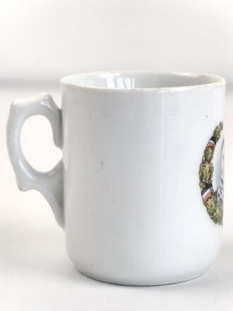 1.Weltkrieg, Porzellantasse mit Motiv "Kronprinzen " Höhe etwa 7,5cm