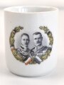 1.Weltkrieg, Porzellantasse mit Motiv "Kronprinzen " Höhe etwa 7,5cm