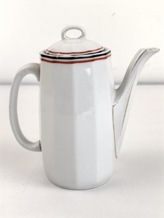 1.Weltkrieg, patriotische Kaffeekanne mit Motiv "General Feldmarschall von Hindenburg" Höhe etwa 19cm
