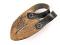 Anknöpflasche für ein Dienstglas der Wehrmacht, Leder weich