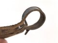 Anknöpflasche für ein Dienstglas der Wehrmacht, Leder weich