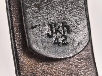 Koppelriemen  für Mannschaften des Heeres. Datiert 1942, Gesamtlänge 96cm