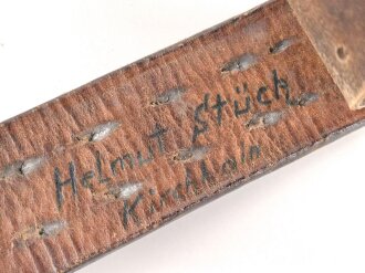Koppelriemen  für Mannschaften des Heeres. Datiert 1942, Gesamtlänge 96cm