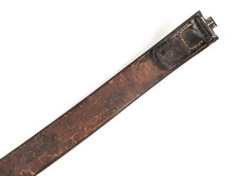 Koppelriemen  für Mannschaften des Heeres. Getragenes Stück, datiert 1940, Gesamtlänge 98cm