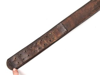 Koppelriemen  für Mannschaften des Heeres. Getragenes Stück, datiert 1940, Gesamtlänge 98cm