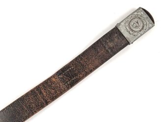 Feuerwehr Schleswig Holstein, Koppel für Mannschaften, Ausführung Eisen lackiert. Länge des Koppelriemen 99cm