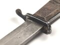 1. Weltkrieg Grabendolch. Scheide originallack, getragenes Stück in gutem Gesamtzustand, ungereinigtes Stück