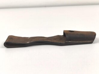 Koppelschuh zum Seitengewehr M84/98 für k98 der Wehrmacht. Frühes Stück mit Leichtmetallnieten Ungereinigt
