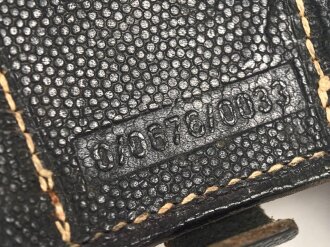 Patronentasche zum K98 Wehrmacht ( für 6 Ladestreifen) Genietetes Stück mit Reichsbetriebsnummer