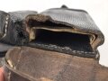 Patronentasche zum K98 Wehrmacht ( für 6 Ladestreifen) getragenes Stück, datiert 1940
