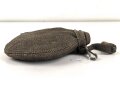 1.Weltkrieg, Feldflasche mit Bezug aus Ersatzmaterial, dieser mit Hersteller " Emanuel Kahn Karlsruhe" Guter Zustand , ungetragenes Stück