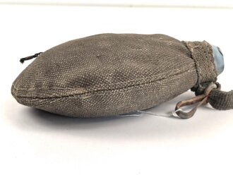 1.Weltkrieg, Feldflasche mit Bezug aus Ersatzmaterial,...