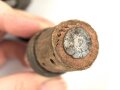 1.Weltkrieg, Feldflasche mit Bezug aus Ersatzmaterial, dieser mit Hersteller " Emanuel Kahn Karlsruhe" Guter Zustand , ungetragenes Stück