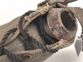 1.Weltkrieg, Feldflasche mit Bezug aus Ersatzmaterial, dieser mit Hersteller " Emanuel Kahn Karlsruhe" Guter Zustand , ungetragenes Stück