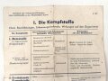 Merkblatt der Verbandstoff Fabriken Paul Hartmann Heidenheim " Die Kampfstoffe" DIN A5, Druckvermerk von 1939