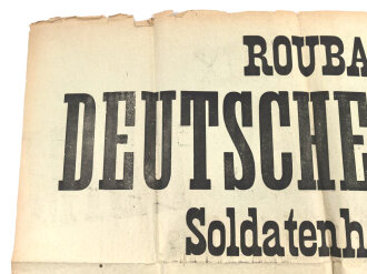 1. Weltkrieg Wandanschlag "Deutsches Heim...