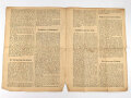 1. Weltkrieg "Rede des Präsidenten Wilson" 5. Dezember 1917, über DIN A4, zusammen gefaltet