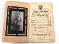 "Kriegsmerkbuch" DIN A6, mit vielen Eintragungen datiert 1915