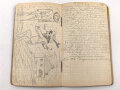 "Kriegsmerkbuch" DIN A6, mit vielen Eintragungen datiert 1915