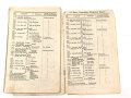 "Adressen Verzeichnis der Militär Kantinen Deutschlands" datiert 1913, DIN A6, stark gebraucht,Umschlage lose