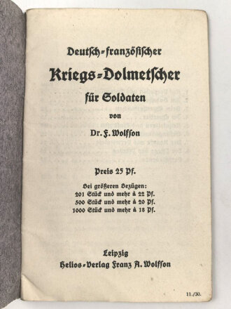 1.Weltkrieg, "Deutsch Französischer Kriegs...