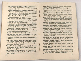 1.Weltkrieg "Deutsch Italienischer Kriegs Dolmetscher für Soldaten" 32 Seiten, DIN A6