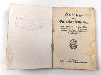 "Soldaten- und Vaterlandslieder" 64 Seiten, DIN A6