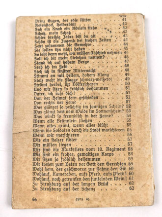 "Soldaten- und Vaterlandslieder" 64 Seiten, DIN A6