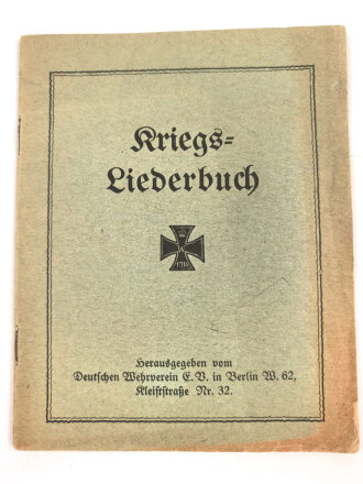 1.Weltkrieg "Kriegsliederbuch" 24 Seiten, DIN A6