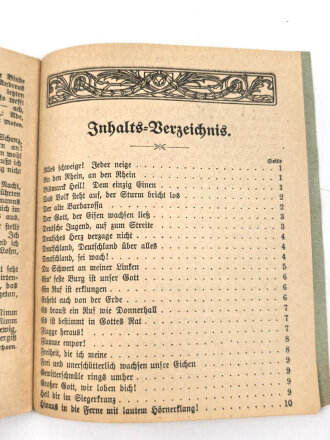 1.Weltkrieg "Kriegsliederbuch" 24 Seiten, DIN A6