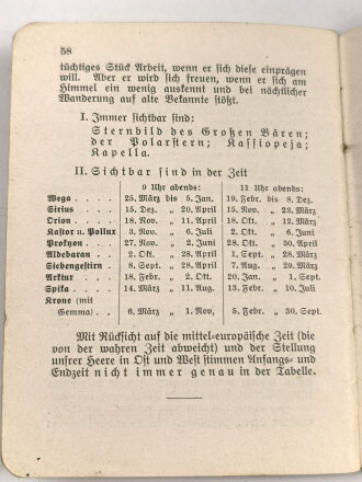 1.Weltkrieg, "Sternbüchlein für unsere Soldaten" 64 Seiten, DIN A6