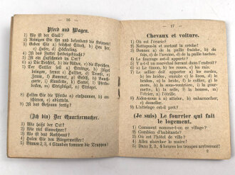 "Das Deutsche Heer in Frankreich, ein Sprachführer für den deutschen Soldaten" 32 Seiten, DIN A6