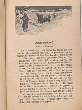 "Volksschriften zum großen Krieg - Deutsche Kreigsweihnacht 1915"  32 Seiten, DIN A5