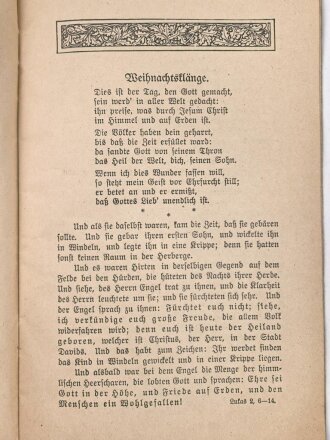 "Volksschriften zum großen Krieg - Deutsche Kreigsweihnacht 1915"  32 Seiten, DIN A5