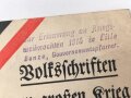 "Volksschriften zum großen Krieg - Deutsche Kreigsweihnacht 1915"  32 Seiten, DIN A5