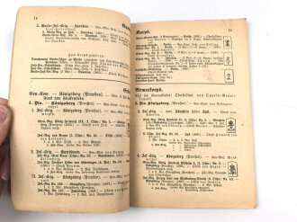 "Neueste Armee Einteilung, vollständige Übersicht des gesammten Deutschen Reichsheeres und derr kaiserlichen Marine" 84 Seiten, DIN A5
