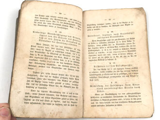 "Feldstrafgesetz für das Großherzogthum Hessen" datiert 1841,  34 Seiten, DIN A5
