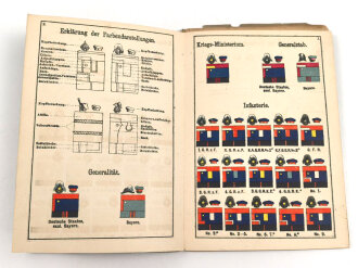 "Die Uniformen der Deutschen Armee" datiert 1882, stark gebraucht DIN A5