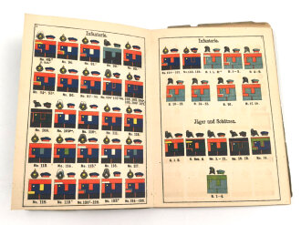 "Die Uniformen der Deutschen Armee" datiert 1882, stark gebraucht DIN A5
