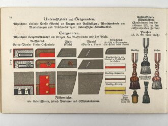 "Feldgrau in Krieg und Frieden III Teil Abzeichen" datiert 1917, 17,5 x 11cm