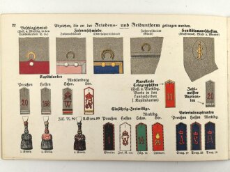 "Feldgrau in Krieg und Frieden III Teil Abzeichen" datiert 1917, 17,5 x 11cm