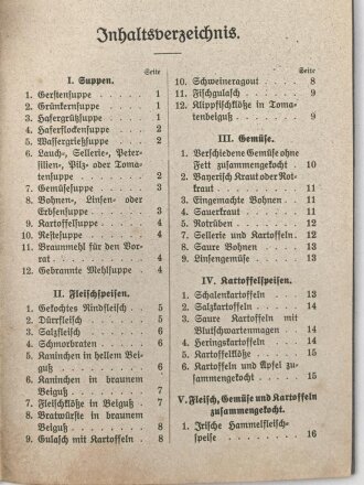 "Kriegs Kochregeln für die Benutzung der Kochkiste" datiert 1918, unter DIN A5