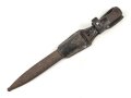 Seitengewehr M84/98 für k98 der Wehrmacht. Nummerngleiches Stück Berg & Co 1940. Im zugehörigen Koppelschuh, ungereinigter Dachbodenfund