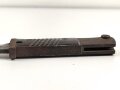 Seitengewehr M84/98 für k98 der Wehrmacht. Nummerngleiches Stück Berg & Co 1940. Im zugehörigen Koppelschuh, ungereinigter Dachbodenfund