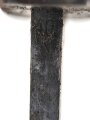 Seitengewehr M84/98 für k98 der Wehrmacht. Nummerngleiches Stück Berg & Co 1940. Im zugehörigen Koppelschuh, ungereinigter Dachbodenfund
