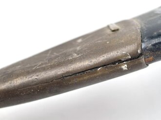 Russland, Kindschal , Kindjal datiert 1911. Nummerngleiches Stück, der untere Teil des Griffstücks leicht beschädigt, sonst guter Gesamtzustand. Ungereinigt