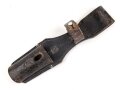 Wehrmacht, Koppelschuh zum Seitengewehr M84/98 für k98 . Weiches Leder, frühes Stück, Nieten fehlen zum Teil