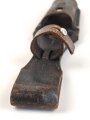 Wehrmacht, Koppelschuh zum Seitengewehr M84/98 für k98 . Weiches Leder, frühes Stück, Nieten fehlen zum Teil